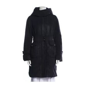 Moncler Long Puffer Coat Down Filled Waxed Gorpcore
